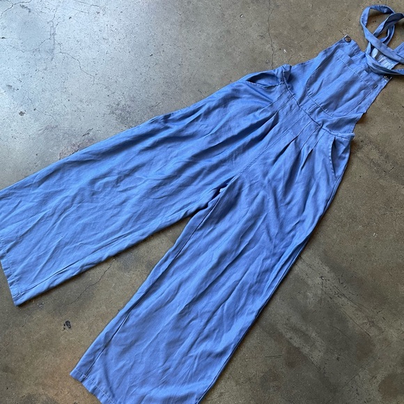 Iridescent Blue Jumpsuit - Picture 2 of 5